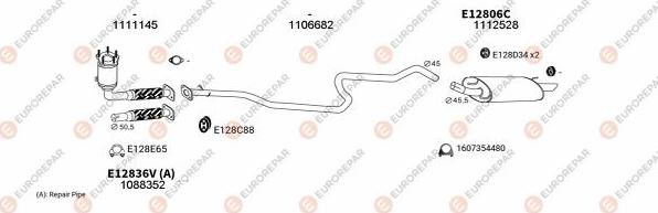 EUROREPAR EXH100946 - Система випуску ОГ autozip.com.ua