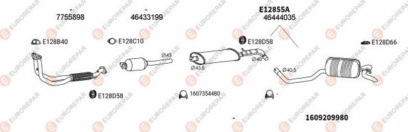 EUROREPAR EXH100715 - Система випуску ОГ autozip.com.ua