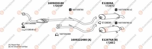 EUROREPAR EXH101566 - Система випуску ОГ autozip.com.ua