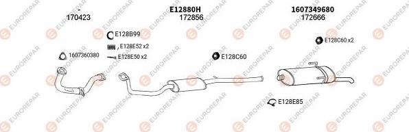 EUROREPAR EXH101527 - Система випуску ОГ autozip.com.ua