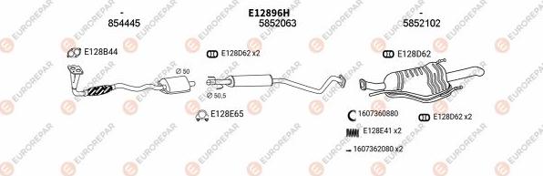 EUROREPAR EXH101199 - Система випуску ОГ autozip.com.ua