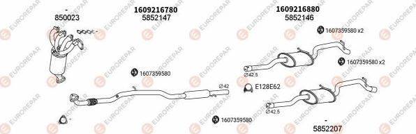 EUROREPAR EXH101162 - Система випуску ОГ autozip.com.ua