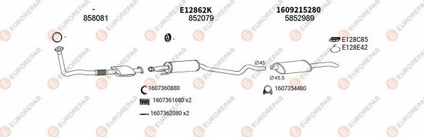 EUROREPAR EXH101186 - Система випуску ОГ autozip.com.ua