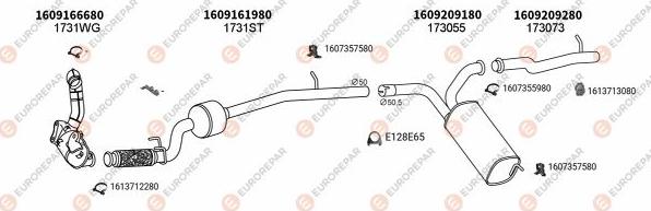 EUROREPAR EXH101897 - Система випуску ОГ autozip.com.ua