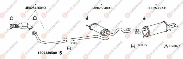 EUROREPAR EXH103524 - Система випуску ОГ autozip.com.ua