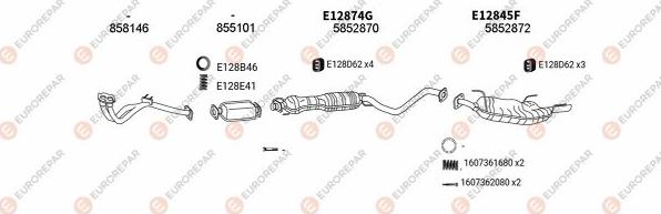 EUROREPAR EXH103162 - Система випуску ОГ autozip.com.ua