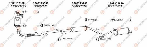 EUROREPAR EXH102847 - Система випуску ОГ autozip.com.ua