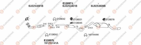 EUROREPAR EXH102826 - Система випуску ОГ autozip.com.ua