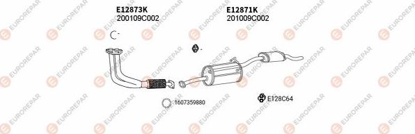 EUROREPAR EXH102217 - Система випуску ОГ autozip.com.ua