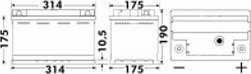 Exide 580 35 - Стартерна акумуляторна батарея, АКБ autozip.com.ua