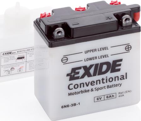 Exide 6N6-3B-1 - Стартерна акумуляторна батарея, АКБ autozip.com.ua
