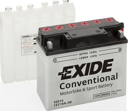 Exide 12Y16A-3B - Стартерна акумуляторна батарея, АКБ autozip.com.ua