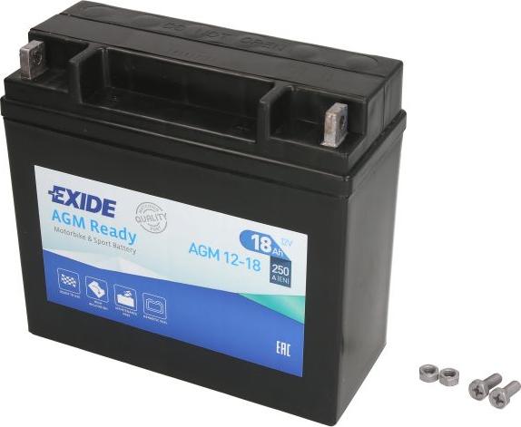 Exide AGM12-18 - Стартерна акумуляторна батарея, АКБ autozip.com.ua