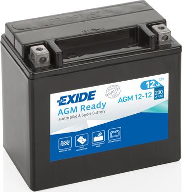 Exide AGM12-12 - Стартерна акумуляторна батарея, АКБ autozip.com.ua