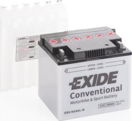 Exide E60-N24AL-B - Стартерна акумуляторна батарея, АКБ autozip.com.ua