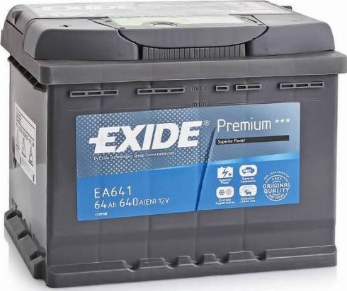 Exide EA641 - Стартерна акумуляторна батарея, АКБ autozip.com.ua