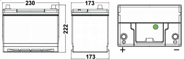 Exide EA655 - Стартерна акумуляторна батарея, АКБ autozip.com.ua