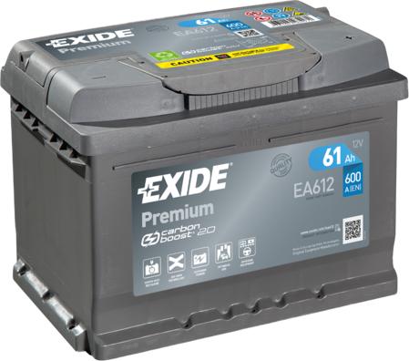 Exide EA612 - Стартерна акумуляторна батарея, АКБ autozip.com.ua