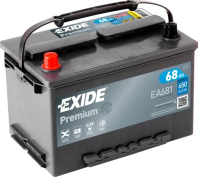 Exide _EA681 - Стартерна акумуляторна батарея, АКБ autozip.com.ua