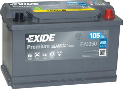 Exide EA1050 - Стартерна акумуляторна батарея, АКБ autozip.com.ua