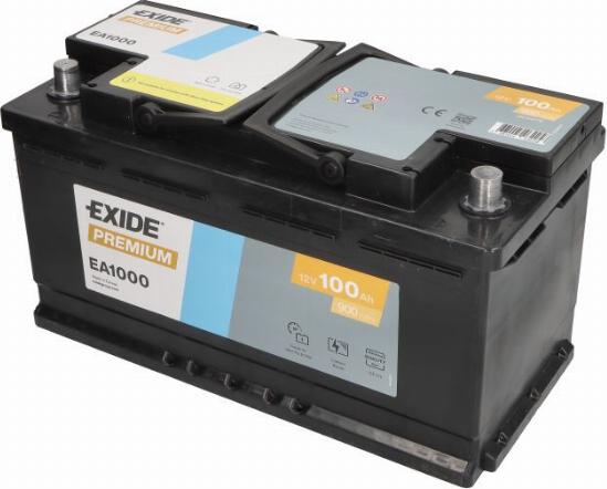 Exide EA1000 - Стартерна акумуляторна батарея, АКБ autozip.com.ua