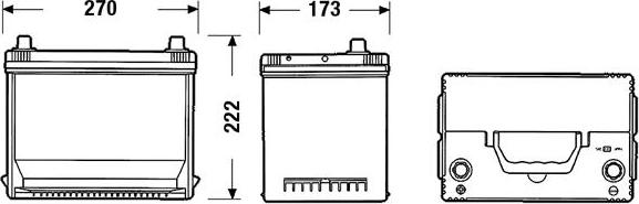 Exide EA755 - Стартерна акумуляторна батарея, АКБ autozip.com.ua