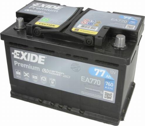 Exide EA770 - Стартерна акумуляторна батарея, АКБ autozip.com.ua