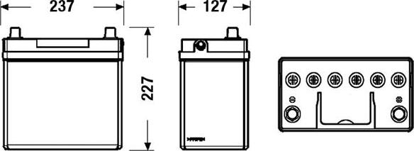 Exide EB454 - Аккумулятор   45Ah-12v Exide EXCELL234х127х220.R.EN330 Азия autozip.com.ua