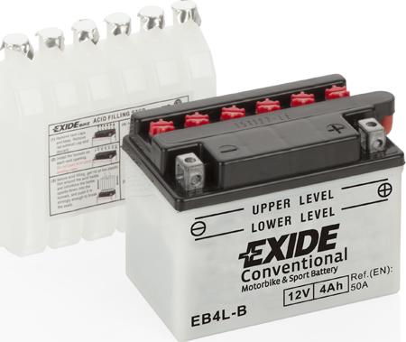Exide EB4L-B - Стартерна акумуляторна батарея, АКБ autozip.com.ua