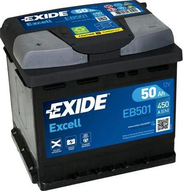 Exide EB501 - Стартерна акумуляторна батарея, АКБ autozip.com.ua