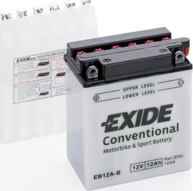 Exide EB12A-B - Стартерна акумуляторна батарея, АКБ autozip.com.ua