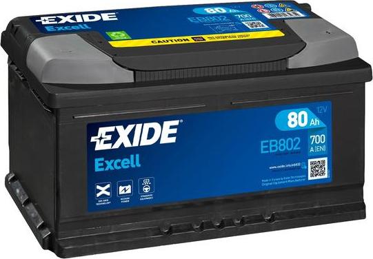 Exide EB802 - Стартерна акумуляторна батарея, АКБ autozip.com.ua
