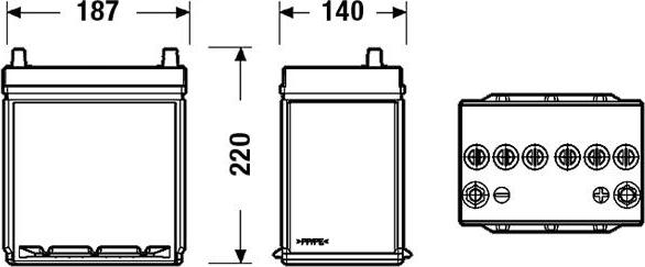 Exide EB356A - Стартерна акумуляторна батарея, АКБ autozip.com.ua