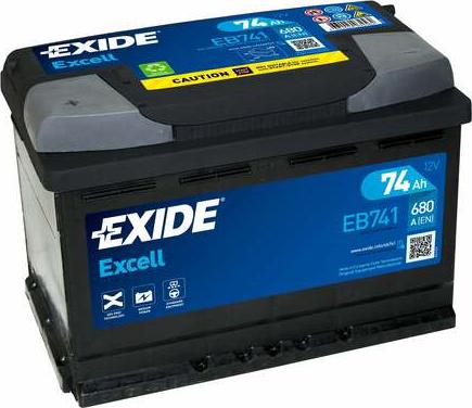 Exide EB741 - Стартерна акумуляторна батарея, АКБ autozip.com.ua