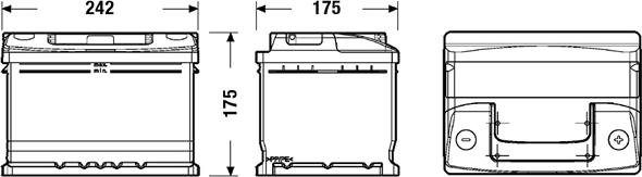 Exide EC542 - Стартерна акумуляторна батарея, АКБ autozip.com.ua