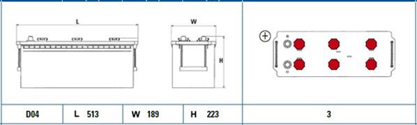 Exide ED1353 - Стартерна акумуляторна батарея, АКБ autozip.com.ua