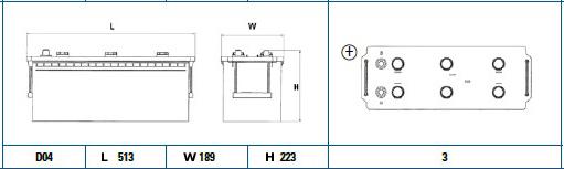 Exide EG1403 - Акумулятор 140Ah-12v Exide Start PRO 513х189х223. полярність зворотна 3. EN800 autozip.com.ua