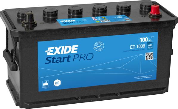 Exide EG1008 - Стартерна акумуляторна батарея, АКБ autozip.com.ua