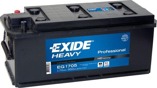 Exide EG1705 - Стартерна акумуляторна батарея, АКБ autozip.com.ua