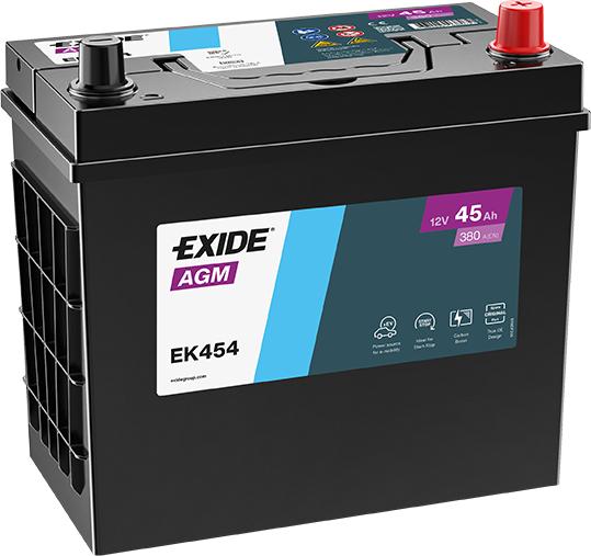 Exide EK454 - Стартерна акумуляторна батарея, АКБ autozip.com.ua
