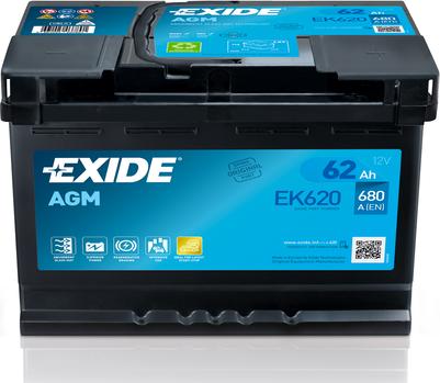 Exide EK620 - Стартерна акумуляторна батарея, АКБ autozip.com.ua