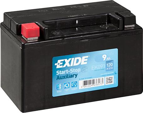 Exide EK091 - Стартерна акумуляторна батарея, АКБ autozip.com.ua