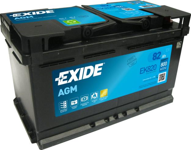 Exide EK820 - Стартерна акумуляторна батарея, АКБ autozip.com.ua