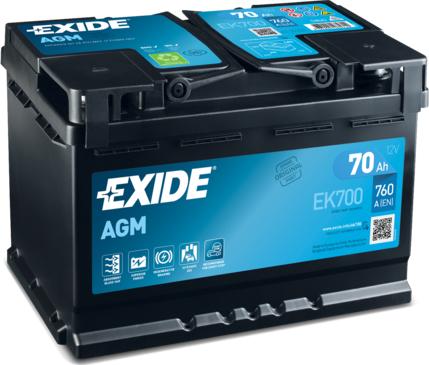 Exide EK700 - Стартерна акумуляторна батарея, АКБ autozip.com.ua