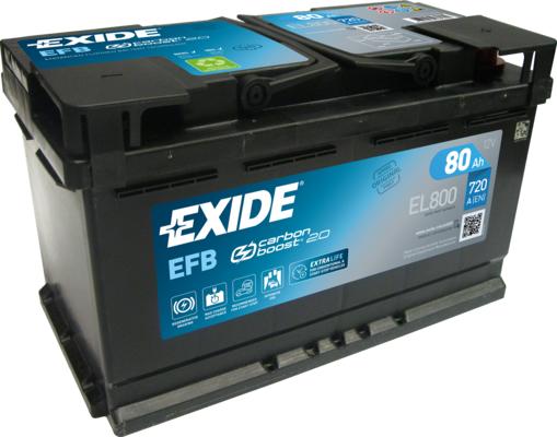 Exide EL800 - Стартерна акумуляторна батарея, АКБ autozip.com.ua