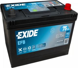 Exide EL754 - Стартерна акумуляторна батарея, АКБ autozip.com.ua