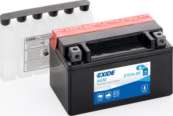 Exide ETX7A-BS - Стартерна акумуляторна батарея, АКБ autozip.com.ua