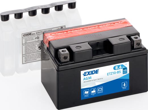Exide ETZ10-BS - Стартерна акумуляторна батарея, АКБ autozip.com.ua