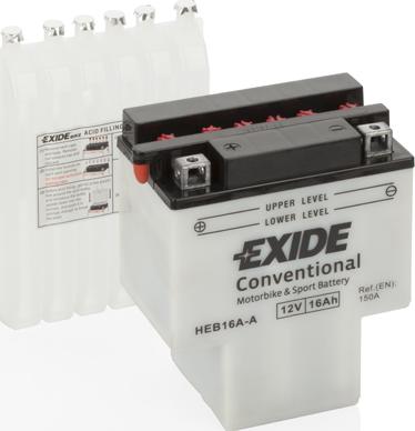 Exide HEB16A-A - Стартерна акумуляторна батарея, АКБ autozip.com.ua