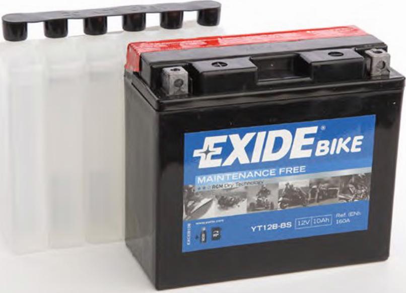 Exide YT12B-BS - Стартерна акумуляторна батарея, АКБ autozip.com.ua